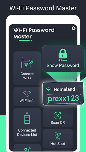 Screenshot WIFI master-Show wifi password