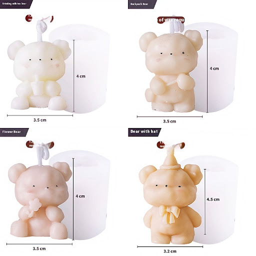 Title 2, Cute Bear Candle Cake DIY Birthday Aromatherapy...
