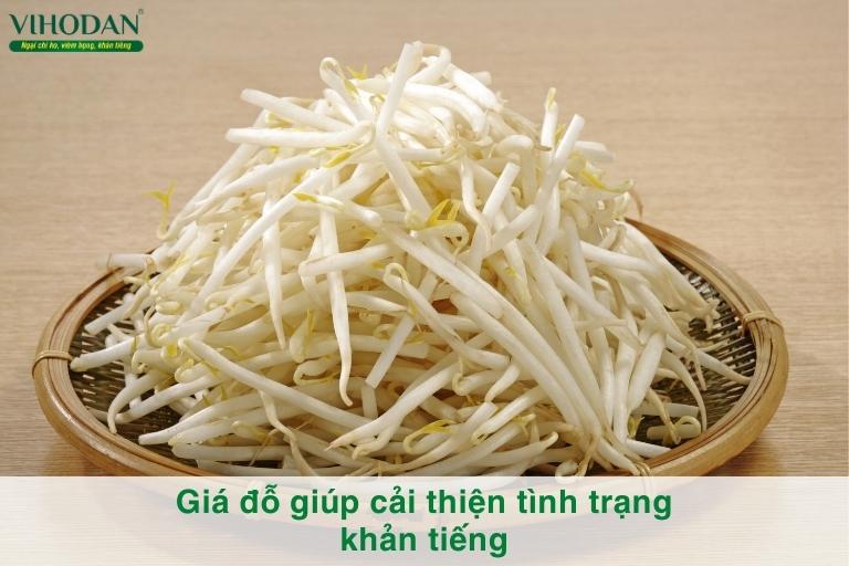 Giá đỗ giúp cải thiện tình trạng khản tiếng