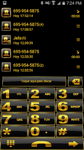 Lastest THEME GO CONTACTS BLACK GOLD APK