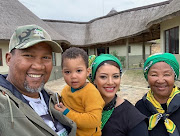 Mandla Mandela shared this photograph of himself and his family voting in ANC regalia in Mvezo. With him are his wife Nkosikazi Nosekeni Rabia Mandela and their son Mandela Mandela, who has just turned two, and Mandla's mother Nkosikazi Nolusapho Mandela.