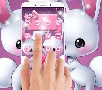 Pink Cartoon Bunny Theme(圖5)-速報App