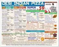 Desi Indian Pizza menu 1