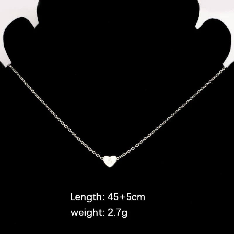 Hartvormige Engelse letter hanger ketting. Toon je liefde met deze stijlvolle ketting, een prachtig cadeau voor speciale gelegenheden en elke dag te dragen.
