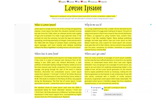 Lorem Ipsum Checker