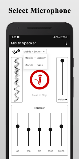 Screenshot Phone Mic to Bluetooth Speaker