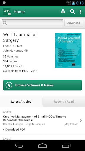 World Journal of Surgery