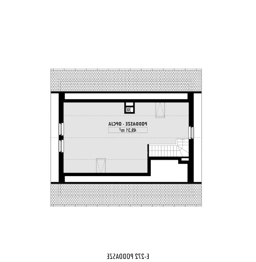 E-272 - Rzut poddasza do adaptacji