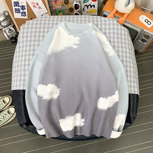 Title 4, Autumn and Winter Casual Couples Knitted Sweat...