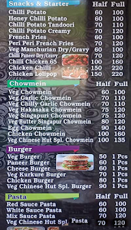 Chinese Hut Veg And Non Veg menu 1