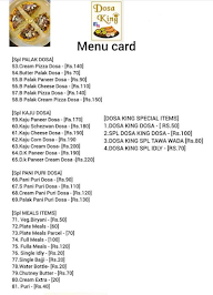 Dosa King menu 2