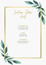 Indian Star Hut menu 1