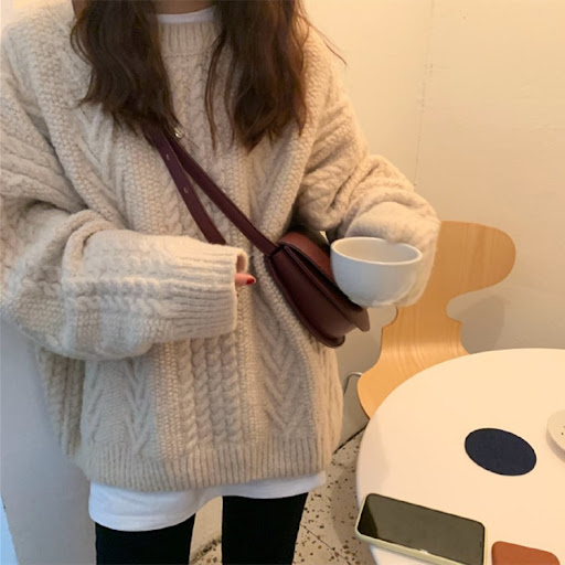 Title 2, Loose And Lazy Retro Hong Kong Style Sweater