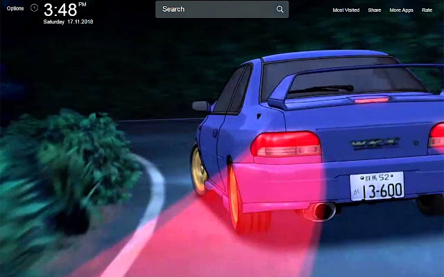 Initial D Wallpapers Theme New Tab