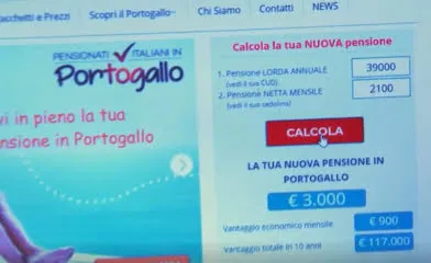 Risparmio di un pensionato italiano in Portogallo