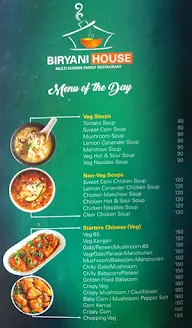 Biryani House menu 1