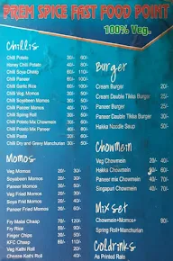 Prem Spice Fast Food Point menu 1