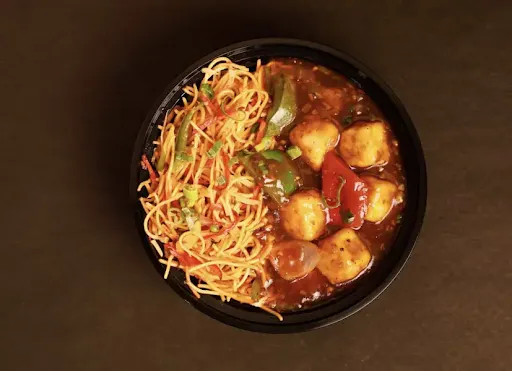 Chilly Paneer + Veg Noodles