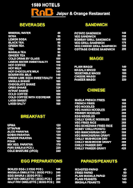 Orange Cafe menu 2