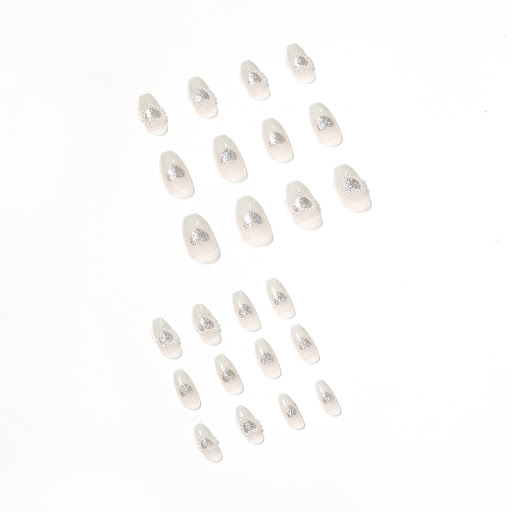Title 7, Elegant Gradient Gray Peach Heart Pearl Wear Fi...