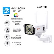 Camera Wifi Yoosee 4 Râu Ngoài Trời 36Led 5Mp, Đàm Thoại 2 Chiều, Ban Đêm Có Màu - Hàng Nhập Khẩu