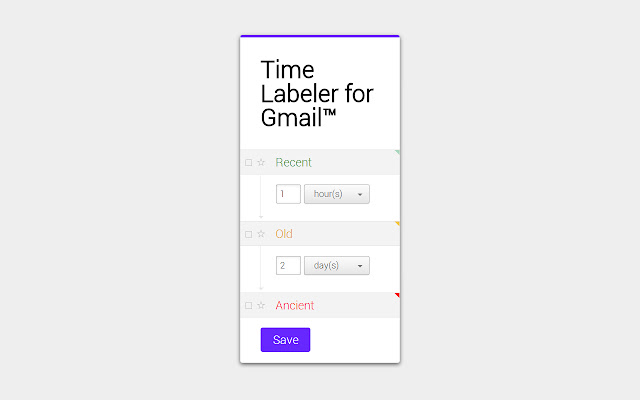 Time Labeler for Gmail™ chrome extension