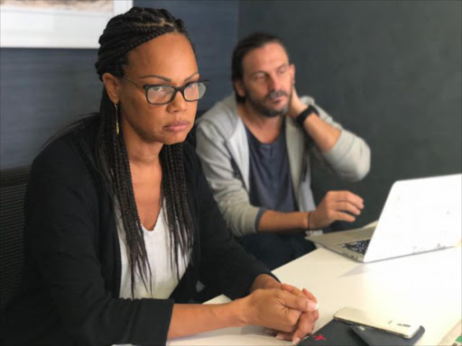 Caption: David Rene Roger Bellet-Brissaud's wife Lydia Bellet-Brissaud and brother Gael Bellet-Brissaud. David has been missing since Friday, April 13. Picture: Deneesha Pillay