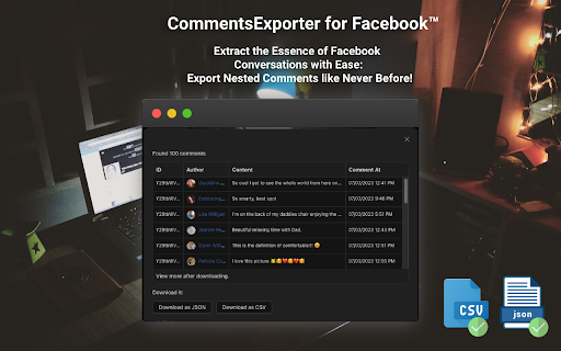 ESUIT | Comments Exporter for Facebook™