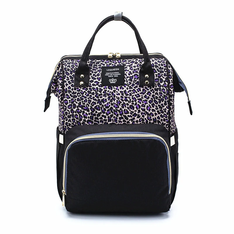 LEQUEEN Sac à Langer Multifonctionnel pour Maman Grande Capacité Imperméable Poches Bébé et Accessoires