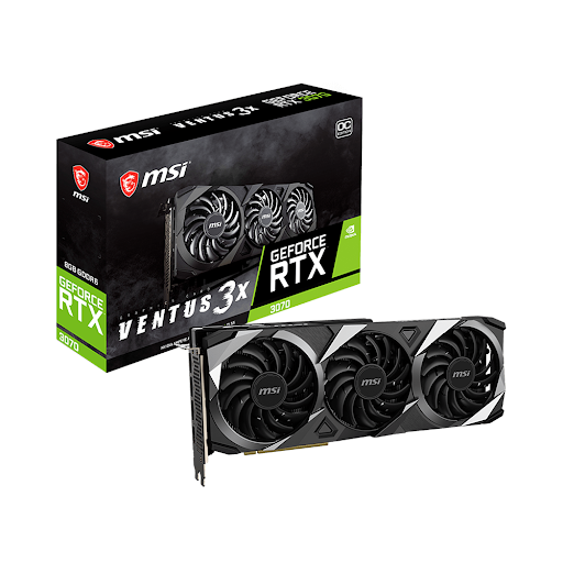 Card màn hình MSI RTX 3070 VENTUS 3X PLUS 8G OC LHR 8GB GDDR6 