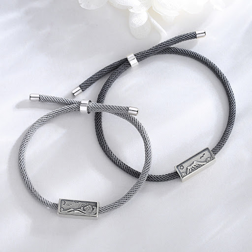 Title 4, Sun Moon Woven Push Pull Door Handle Rope, a st...