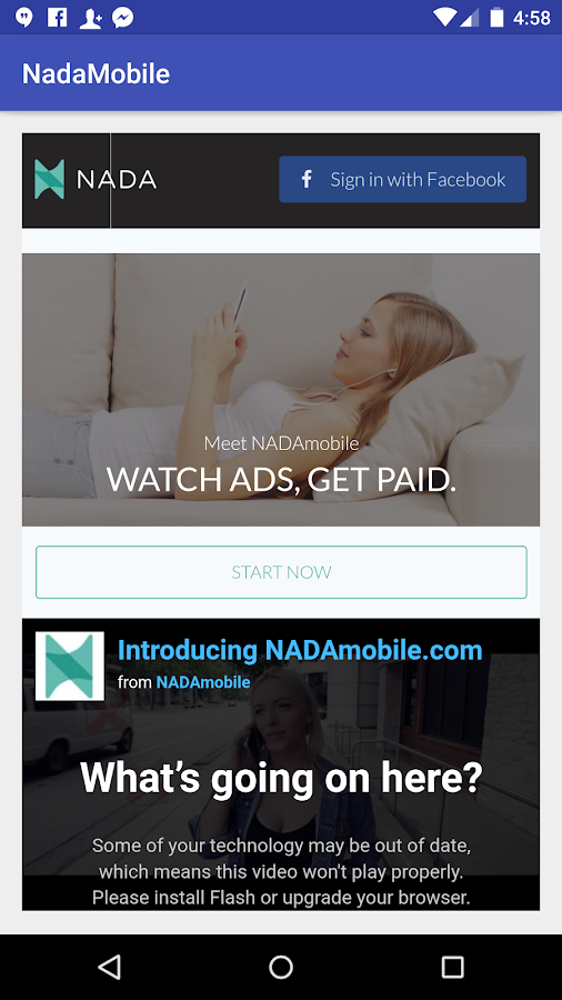 Nada Mobile Beta Screen 3