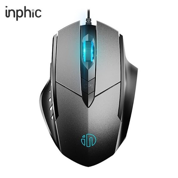 Chuột Chơi Game Có Dây Inphic Pw1 Led Rgb 4000Dpi - Hàng Nhập Khẩu