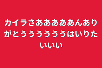 カイラさあああああんありがとううううううはいりたいいい