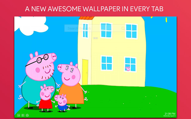 Peppa Pig House Wallpaper HD Custom New Tab
