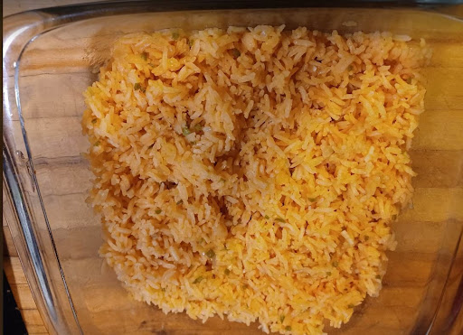  Baked Mexican style rice.