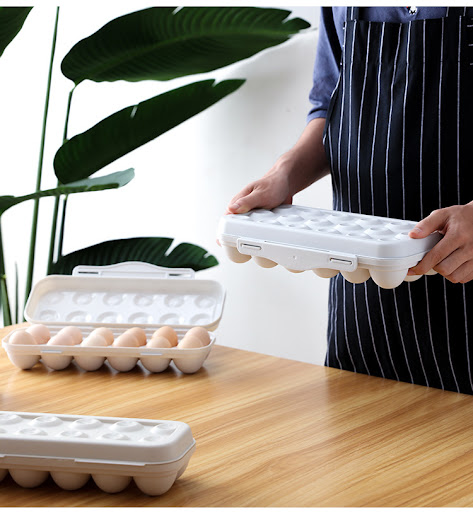 Title 4, 12 Grid Egg Storage Box Keeps eggs fresh, saves...