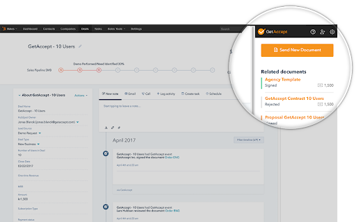 HubSpot eSignatures by GetAccept