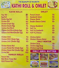 Kathi Roll & Omlet menu 1