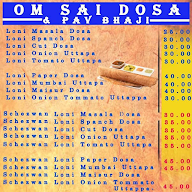 Om Sai Dosa Center menu 2