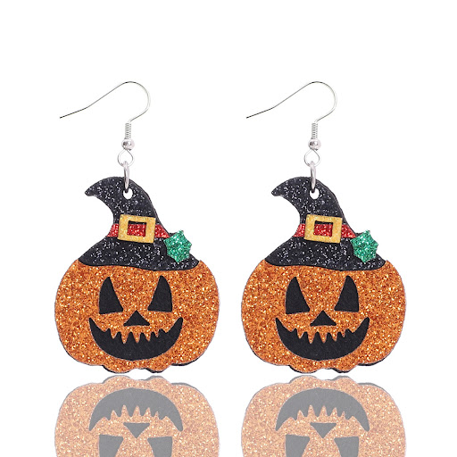 Title 1, Womens Halloween Pumpkin Hat Multi-layer Handm...