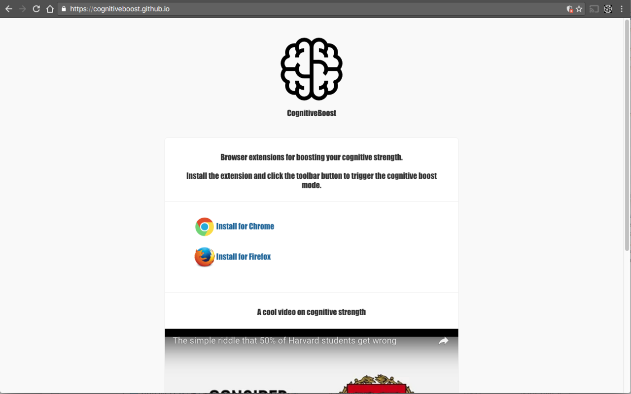 CognitiveBoost Extension Preview image 1