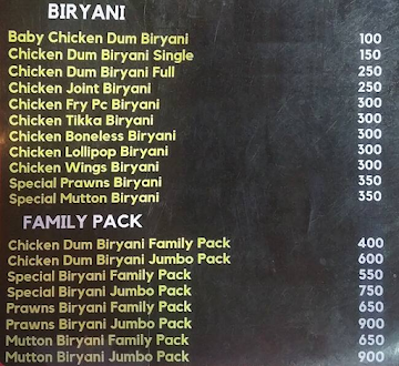 Mehfil-E-Biryani menu 