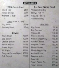 Andhra Mess menu 1