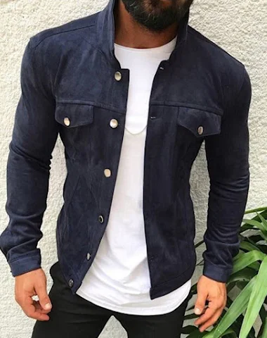 Veste Casual Homme à Boutons Multip - 2