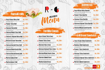 Rolls N Grills menu 