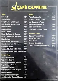 Cafe Caffeine menu 2