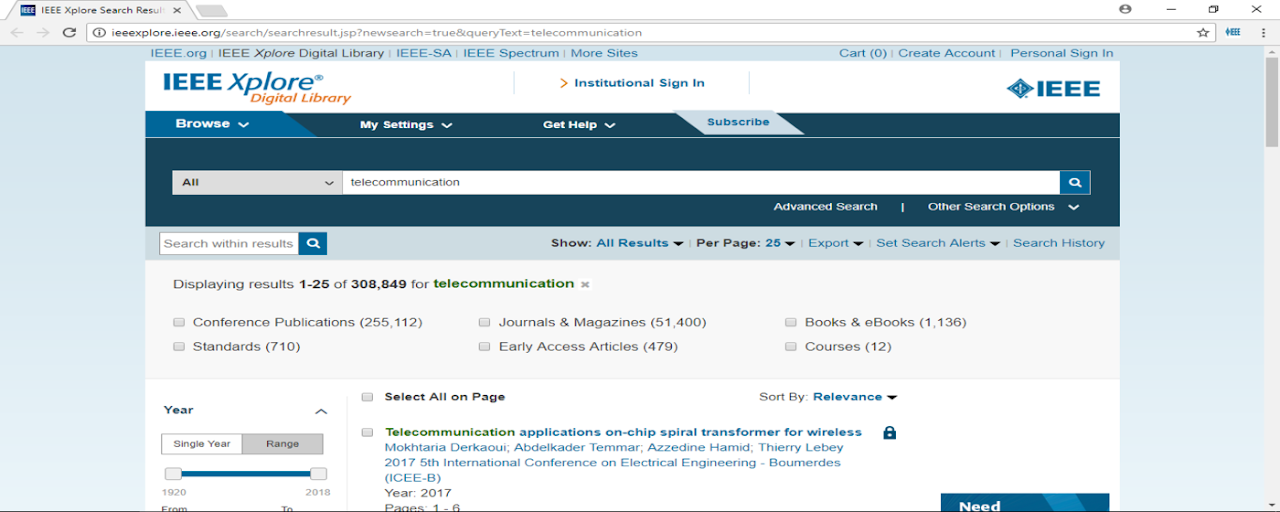 IEEE Search bar Preview image 2