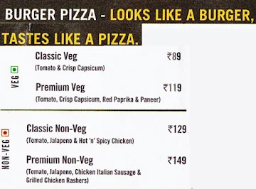 Domino's Pizza menu 