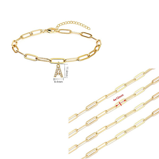 Title 4, Womens Fashion New Initial Letter Bracelet, Pe...